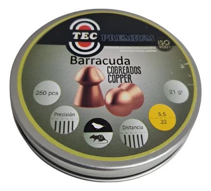 POSTON TEC PREMIUM BARRACUDA 5,5MM PC 21GR LATA 250U.