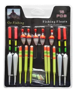 Set de flotadores y plumillas de pesca